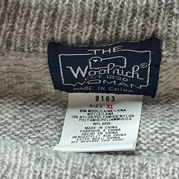 Vintage Womens Farm Cottage Core Sweater Wool Blend Rabbits Sheep 90s - Picture 4 of 8